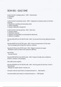 SCM 502 - QUIZ ONE Exam &lpar;elaborations&rpar; Questions & answers &vert; latest update version 2024 &vert; Verified 100&percnt; Correct Explations &vert; Already Passed Graded A&plus;&vert; Actual Complete Solution -  DISTINCTION GUARANTEED 