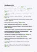 WA State LAH Correct Questions & Answers&lpar;GRADED A&plus;&rpar; Examination