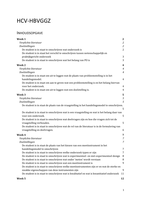 HCV-HBVGGZ Doelstellingen + Literatuur + Aantekeningen uitgewerkt