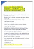   LYME REGIS FIELDWORK EXAM  Questions with 100&percnt;  correct  answers Latest Updates 2024 