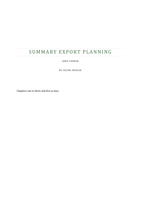 Export Planning - Joris Leeman