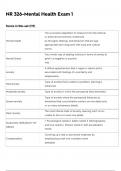 NR 326 FINAL MENTAL HEALTH  2023 STUDYGUIDE QUESTIONS AND ANSWERS