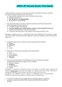 APEA 3P Actual Exam Test Bank NEW VERSION&excl;&excl;