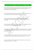 ATI Medication Administration Test 2024
