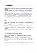 C-14 EXAM with 100&percnt; correct answers 2024