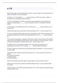 c-14 best exam with 100&percnt;correct answers 2024