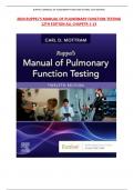 2024 RUPPEL&rsquo;S MANUAL OF PULMONARY FUNCTION TESTING 12TH EDITION ALL CHAPETR 1-13