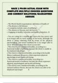 NACE 1 PN-RN ACTUAL EXAM WITH  COMPLETE MULTIPLE CHOICES QUESTIONS  AND CORRECT SOLUTIONS&sol;GUARANTEED  AGRADE