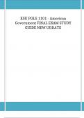 KSU POLS 1101 - American Government FINAL EXAM STUDY GUIDE NEW UODATE