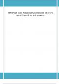 KSU POLS 1101 American Government -Chesbro test -3 questions and answers
