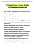 NU 456 Exam 3 Study Guide With Complete Solution