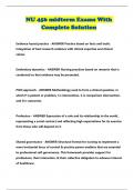 NU 456 midterm Exams With Complete Solution