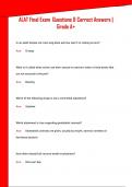 ALAT Final Exam Questions & Correct Answers &vert;  Grade A&plus;