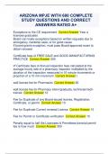 ARIZONA MPJE WITH 680 COMPLETE  STUDY QUESTIONS AND CORRECT  ANSWERS RATED A&plus;