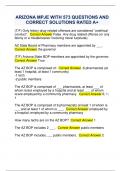 ARIZONA MPJE WITH 573 QUESTIONS AND  CORRECT SOLUTIONS RATED A&plus;