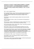 SUFFOLK COUNTY HOME IMPROVEMENT LICENSE&comma; SUFFOLK COUNTY LAW REGARDING LICENSED OCCUPATIONS HOME IMPROVEMENT TEST STUDY GUIDE