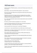 155 final exam questions and answers
