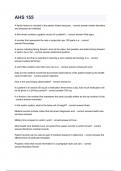 AHS 155 questions and answers&period;