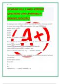 MCGRAW HILL 5&period;WITH VERIFIED QUESTIONS AND ANSWERS&period;A&plus; GRADED&period;2024&sol;2025&period;
