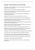 BARNEY FLETCHER REAL ESTATE EXAM