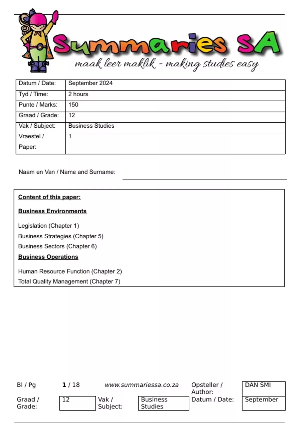 BUSINESS STUDIES GRADE 12 NOVEMBER 2022 QUESTION PAPER AND MEMO PDF DOWNLOAD visual data 8
