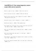 Auto200 level 1 bar smog inspector course exam with correct answers