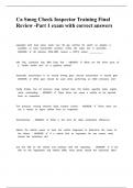 Ca Smog Check Inspector Training Final Review -Part 1 exam with correct answers
