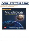 COMPLETE TEST BANK&colon;  Loose Leaf for Microbiology&colon; A Systems Approach 7th Edition by Marjorie Kelly Cowan &lpar;Author&rpar;latest Update&period; 