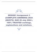 EED2601 Assignment 3 &lpar;COMPLETE ANSWERS&rpar; 2024 &lpar;682979&rpar;- DUE 26 July 2024