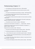 Pathophysiology Chapters 1-3 &lpar; Questions & answers