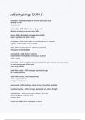 pathophysiology EXAM 2  Questions & answers &rpar;of the latest Updated actual exams