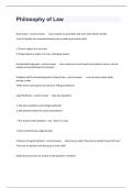 Philosophy of Law Real Exam Questions And Verified Guaranteed Answers&vert; Graded A&plus;&period;