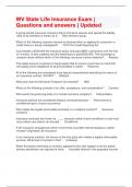 WV State Life Insurance Exam &vert; Questions and answers &vert; Updated