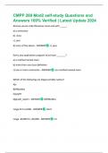 CMPP 269 Mod2 self-study Questions and Answers 100&percnt; Verified &vert; Latest Update 2024