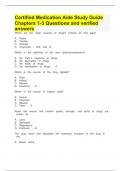 Certified Medication Aide Study Guide Chapters 1-3