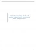 BIO 101 General Biology &lpar;D100&rpar; LAB MANUAL EXAM PREP FOR AUGUST 2024 Simon Fraser University