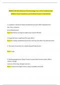 NR565&sol; NR 565 Advanced Pharmacology Care of the Fundamentals Midterm Exam Questions and Verified Answers Chamberlain