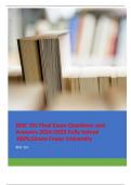 BISC 101 Final Exam Questions and Answers 2024 TUE 13-Aug  Fully Solved 100&percnt;&semi;Simon Fraser University
