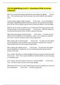 USA Weightlifting Level 1&colon;- Questions With Accurate Solutions 
