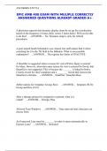 EPIC AMB 400 EXAM WITH MULIPLE CORRECTLY ANSWERED QUESTIONS ALREADY GRADED A&plus;
