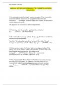 AMB400 REVIEW QUESTIONS WITH CORRECT ANSWERS GRADED A&plus;