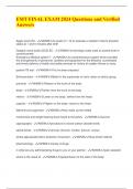EMT FINAL EXAM 2024 Questions and Verified Answersu&period;