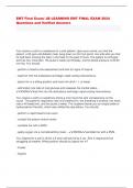 EMT Final Exam&sol; JB LEARNING EMT FINAL EXAM 2024  Questions and Verified Answers