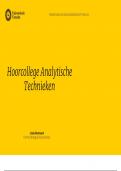 HC 2 Analystische technieken 