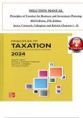Solution Manual For Principles of Taxation for Business and Investment Planning&comma; 2024 Edition 27th Edition by Jones&comma; Catanach&comma; Callaghan and Kubick&comma;  Verified Chapters 1 - 18&comma; Complete Newest Version