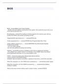 BIOS questions and answers Rated A&plus;