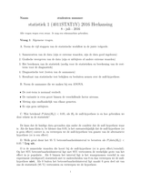 Hertentamen Statistiek1 2016 met antwoorden