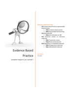 Samenvatting leerpakket Evidence Based Practice