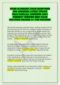 ISTQB GLOSSARY EXAM QUESTIONS  AND ANSWERS LATEST UPDATE  2024&sol;2025&comma;ALL ANSWERS 100&percnt;  CORRECT VERIFIED BEST EXAM  SOLUTION GRADED A&plus; FOR SUCCESS&period;