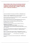 FIRE INSTRUCTOR 1 FINAL EXAM 2024 NEWEST COMPLETE 100&plus; QUESTIONS WITH DETAILED VERIFIED ANSWERS &lpar;100&percnt; CORRECT&rpar; &sol;BRAND NEW&excl;&excl; &sol;ALREADY GRADED A&plus;